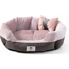 Orvessa Elips Seri Ultra Soft Yıkanabilir Iç Mekan Kedi ve Köpek Yatağı, Hediye Fır