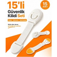 Orvessa Çok Amaçlı Bebek Güvenlik Kilidi, 15 Adet Set Koruyucu ve Kilit