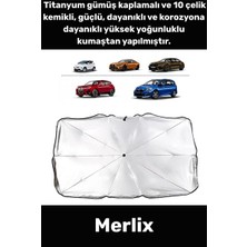 Orvessa Uv Koruma Güneşlik Şemsiye - Araç Içi Isı ve Güneş Koruması Sağlar Oto Güneşlik Perde