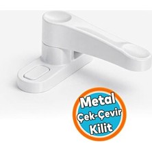 Orvessa Metal Kapı ve Pencere Güvenlik Kilidi, Çocuklar Için Güvenli Çözüm Koruyucu ve Kilit