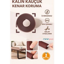 Orvessa Mürdüm Renk 2m Kenar Koruyucu ve Esnek Köşe Kauçuk Seti Koruyucu ve Kilit