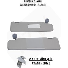 Orvessa Dacia Duster Güneşlik Takımı, 2010-2017 Model Uyumlu, Hediye Güneşlik Ayağı 2 Adet
