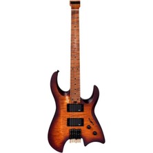 Luxars S-G63-6 Shb Headless Elektro Gitar Satın Honey Burst + Gıgbag