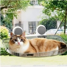 Orvessa Vantuzlu Kedi Pencere Hamağı, Gözlem ve Dinlenme Için Mükemmel Çözüm Kedi ve Köpek Yatağı
