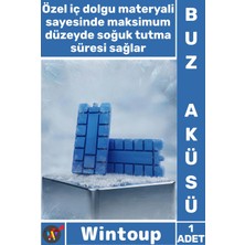 Wintoup #buzaküsü Kaliteli Kamp Piknik Soğutma Dolu Uzun Süre Soğuk Tutan Ideal Soğutucu Plastik Buz Aküsü
