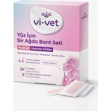 Vi-Vet Yüz Için Sir Ağda Bandı Seti 24 Bant Hassas Cilt