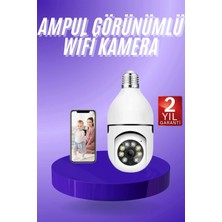 Aesco Güvenlik Kamerası Wi-Fi Özellikli 360 Derece Full Hd 1080P Ampül Kamera