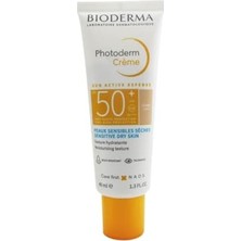 Maxi Trendy Photoderm Cream Light SPF50+ Kuru Ciltler Için Yüksek Korumalı Renkli Güneş Kremi 40 ml