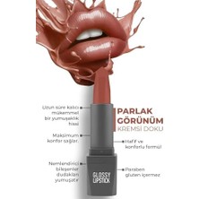 Maxi Trendy Uzun Süre Kalıcı Yoğun Renk Veren Nemlendirici Parlak Ruj - Glossy Lipstick 310 Spicy Terracotta