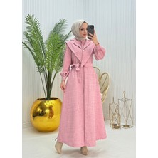 Moda Yağmur Alisa Tesettür Ferace Pembe