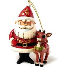 Maxi Trendy Rudolph Traditions Von Jim Shore Santa Und Rudolph 50. Ann Ornament 4,25 In