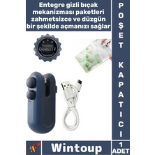 Wintoup #poşetkapatıcı Şarj Edilebilir 400 Mah Mutfak Tipi Pratik Taşınabilir Kapatma Mini Poşet Kapatıcı