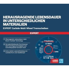 Maxi Trendy 1x Expert Carbide Multi Wheel X-Lock Kesici Diskler (Sert Ahşap, Çivili Ahşap, Plastik, Alçıpan Panel, Ø 115 Mm, Aksesuar Küçük Avuç Taşlama Makinesi)