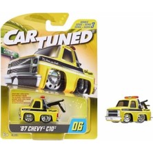 Maxi Trendy S3 1987 Chevy C10 Sarı Çekici Araba, Diecast Koleksiyon Arabası, Metal Gövde, Çok Renkli