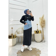 Moda Yağmur Alin Tesettür Takım Siyah