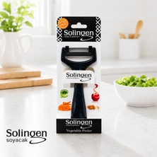 Solingen Sebze Soyacağı Paslanmaz Çelik Keskin Bıçaklı Patates Meyve Havuç Salatalık Soyacağı Ergonomik  Soyacak Sariva Home