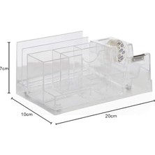 Maxi Trendy 0815 Sef Desk Organizer (Bant Kesicili)(Şeff.)