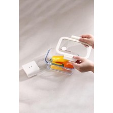 Maxi Trendy Neoflam Fika Glace Vakumlu Cam Saklama Kabı 460 ml Bej
