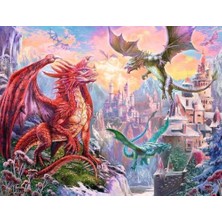 Maxi Trendy 167173 Ejderhalar Yetişkin Puzzle, 2000 Parça