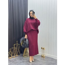 Moda Yağmur Nora Takım Bordo