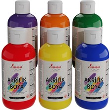 Maxi Trendy Ara Renkler Akrilik Boya 6'lı Set 6X250 gr