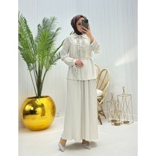 Moda Yağmur Cevher Tesettür Takım Taş