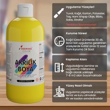 Maxi Trendy Sarı Akrilik Boya 500 gr