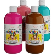 Maxi Trendy Tamamlayıcı Renkler Parmak Boyası 4'lü Set 4X500 gr