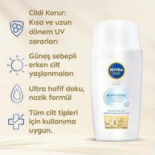 Maxi Trendy Sun Hafif Dokulu Güneş Koruyucu Yüz Kremi 40ML, SPF50