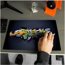 Maxi Trendy Grafiti Tasarımlı Tasarımlı 40X30 Mousepad