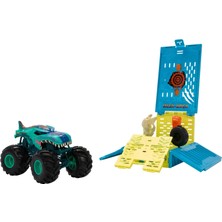 Maxi Trendy Hot Wheels Monster Trucks 1:24 Mega Wrex'in Çarpışma Kafesi, 3 Yaş ve Üzeri, HNC29