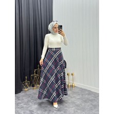 Moda Yağmur Asmin Etek Lacivert