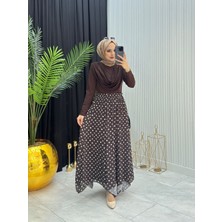 Moda Yağmur Buse Takım Kahverengi