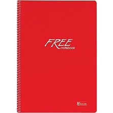 Maxi Trendy A4 Kareli 120 Yp. Pp Kapak Spiralli Free Okul Defteri