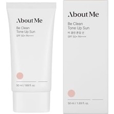 Maxi Trendy About Me Be Clean Tone Up Sun SPF50+ Pa++++ Ton Eşitleyici Aydınlatıcı Güneş Kremi 50 ml