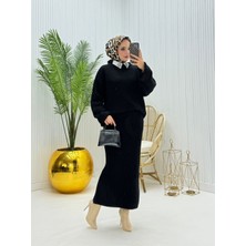 Moda Yağmur Nagihan Tesettür Takım Siyah