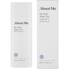 Maxi Trendy About Me Be Clean Water Sun SPF50+ Pa++++ Uv Koruyucu Su Bazlı Nemlendirici Güneş Kremi 50 ml