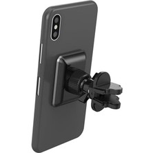 Maxi Trendy Celly Ghost Superpls Araç Telefon Turucu Siyah, 6 Ultra Güçlü Mıknatıs, Akıllı Telefonunuzun Cihaz Üzerinde En Iyi Tutuşunu Sağlar,2 Adet Metal Plaka Dahildir, 6 mm Derinliği ve Şık Tasarım