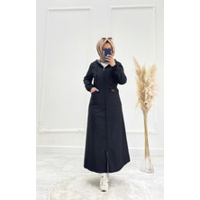 Moda Yağmur Ela Tesettür Kap Siyah