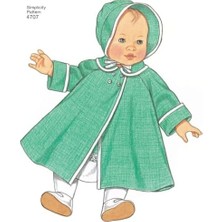 Maxi Trendy Simplicity Kesim Şablonu 4707 Bir Elbise Oyuncak Bebek