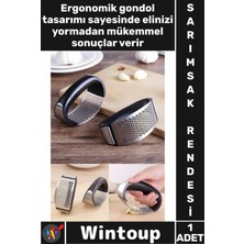 Wintoup #rende Paslanmaz Çelik Gondol Tasarım Pratik Ezici Mutfak Garlic Press Yeni Nesil Sarımsak Rendesi