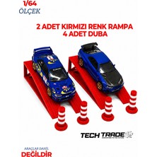 Tech Trade 1/64 Ölçek Diorama 2 Adet Kırmızı Rampa + 4 Adet Duba