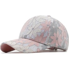Valkyrie Kadın Dantel Desenli Şapka Çiçek Desenli Baseball Cap Ayarlanabilir Güneş Koruyucu Şapka