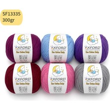 Oxford İplik 6’lı Paket Eco Cotton Baby - Ince Cotton Ip - Tığ Işi - Punch Ipi- SF13335