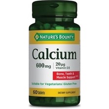 Nature's Bounty Calcium 600 Mg Vitamin D3 60 Tablet ( 1 Adet )