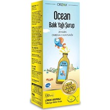 Ocean Balık Yağı Şurubu 150 ml Limon Aromalı ( 1 Adet )