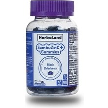 Herbaland Gummies Sambuzinc+ 60 Çiğnenebilir Form ( 1 Adet )