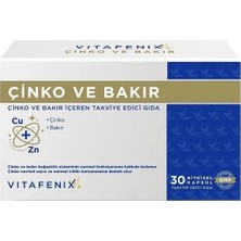 Vitafenix Çinko ve Bakır 30 Kapsül ( 1 Adet )