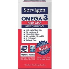 Sorvagen Omega 3 High Dha Norveç Balık Yağı 50 Kapsül ( 1 Adet )
