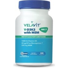 Velavit V-D3K2 With Msm 60 Tablet ( 1 Adet )